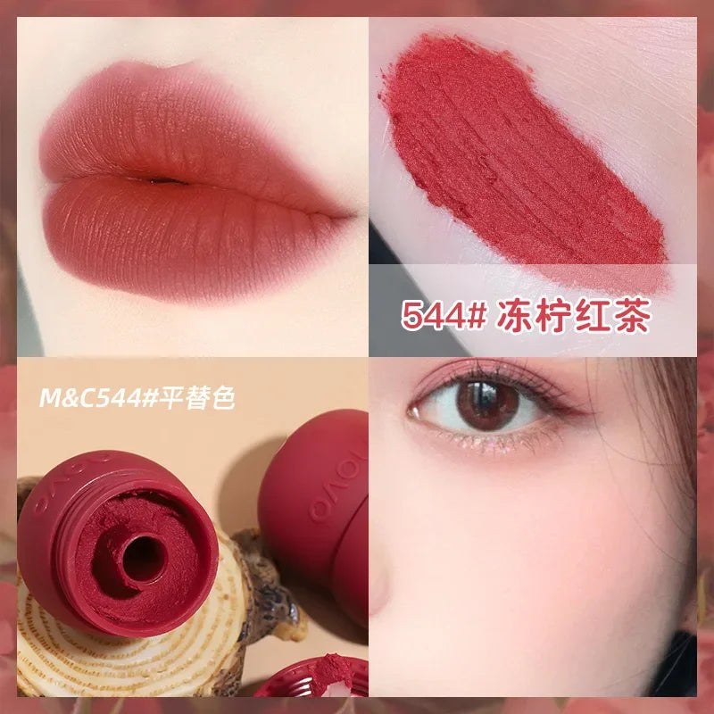NOVO Velvet Matte Lipsticks Waterproof Non-Stick Cup Makeup-4
